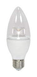 Torpedo 3 Watt E26 B11 120.00V LED 3000k Light Bulb by Satco