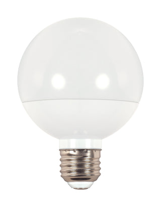 Buy white-with-white-glass Globe 4 Watt E26 G25 120.00V LED 2700k Light Bulb by Satco