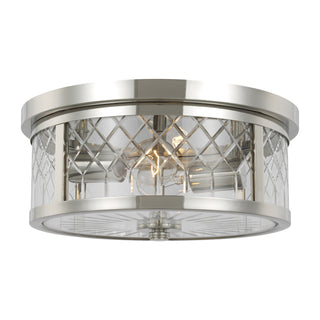 Buy polished-nickel Alec Outdoor (Damp) Flush Mount Ceiling Light by Visual Comfort Studio