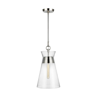 Buy polished-nickel Atlantic Outdoor (Damp) Pendant by Visual Comfort Studio