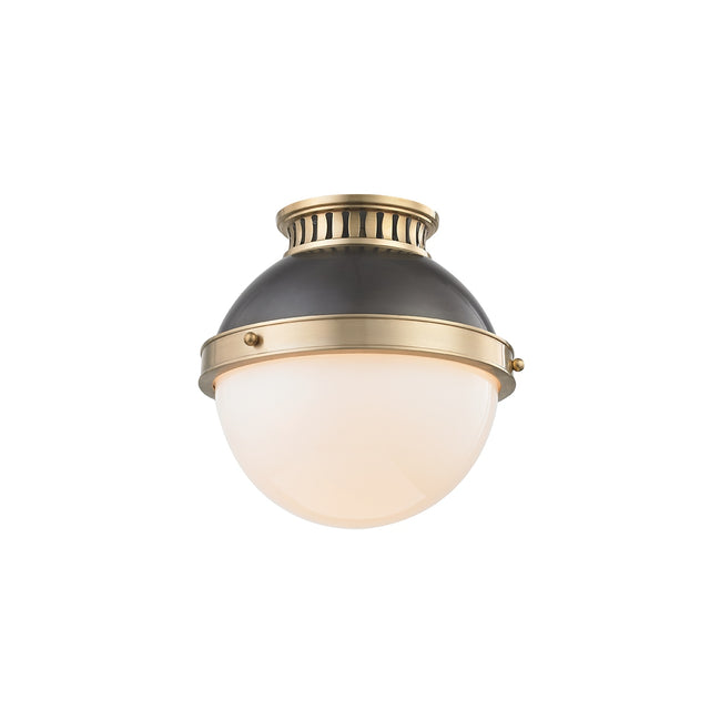 Latham Outdoor (Damp) Flush Mount Ceiling Light by Hudson Valley