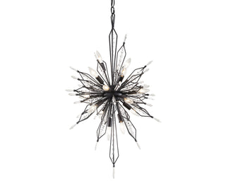Buy carbon-with-premium-crystal-glass Orbital Pendant by Varaluz