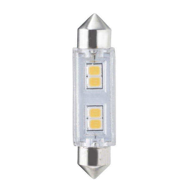 Tubular 0 Watt FESTOON T3 24.00V LED 2700k Light Bulb by Bulbrite