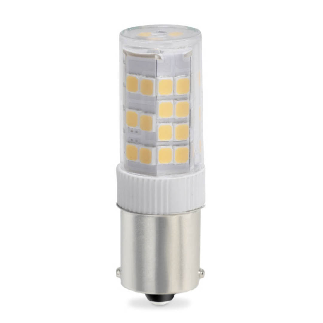 Tubular 4 Watt BA15s T4 12V Indoor LED 2700k Light Bulb by Bulbrite – Finish: Clear – CRI: 80 – Beam Spread: 4.50 – Bulbrite-770618