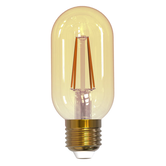 Tubular 4 Watt E26 T14 120V Indoor LED 2100k Light Bulb by Bulbrite – Finish: Antique – CRI: 90 – Beam Spread: 300.00 – Bulbrite-776905