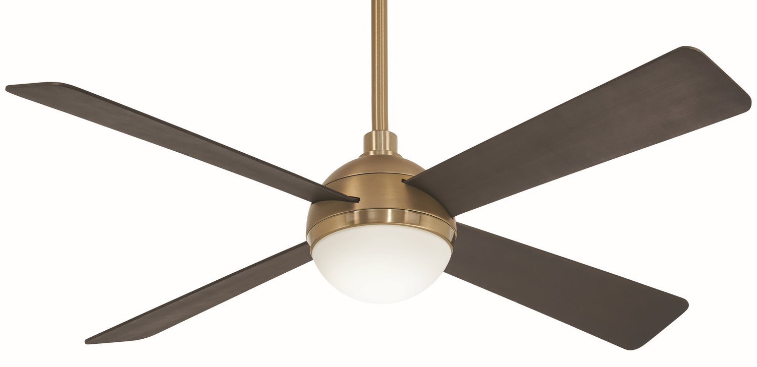 Minka Aire - F623L-BBR/SBR - 54" Ceiling Fan - Orb Led - Soft Brass from Lighting & Bulbs Unlimited in Charlotte, NC