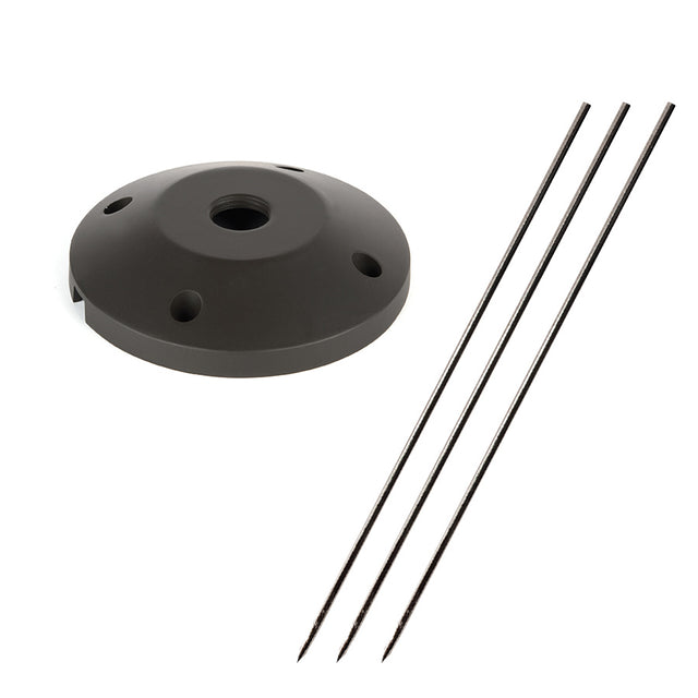 Corrosion resistant aluminum alloy Surface Mount Flange/Stake Accessory by W.A.C. Lighting