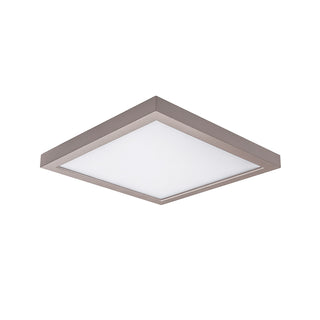 Buy nickel-and-white-shade Square Flush Mount Ceiling Light by W.A.C. Lighting