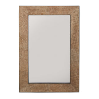 Buy natural-rough-sawn-wood-with-zinc-metal Mirror Mirror by Capital Lighting