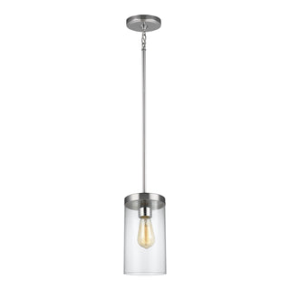 Buy chrome-with-clear-glass-and-clear-shade Zire Outdoor (Damp) Pendant by Visual Comfort Studio