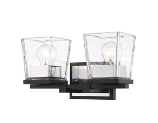 Buy matte-black-chrome Bleeker Street Vanity by Z-Lite