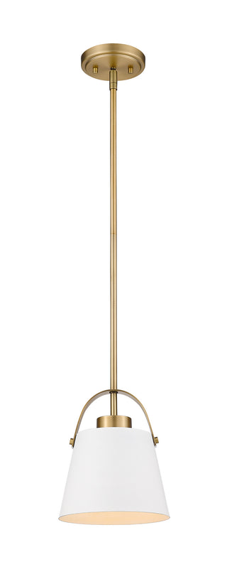 Buy matte-white-heritage-brass Z-Studio Pendant by Z-Lite
