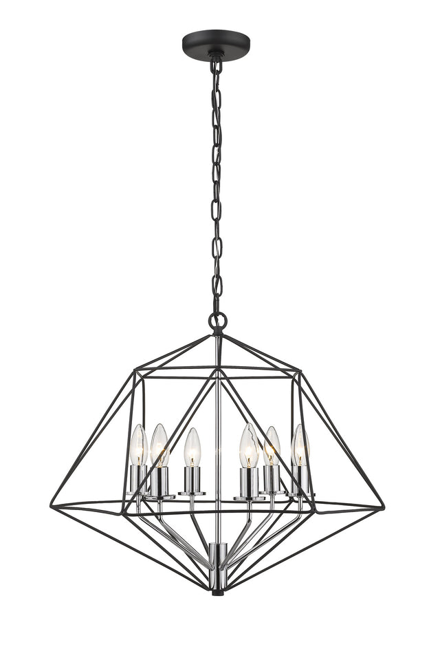 Geo Outdoor (Damp) Chandelier by Z-Lite