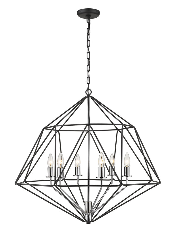 Geo Outdoor (Damp) Chandelier by Z-Lite