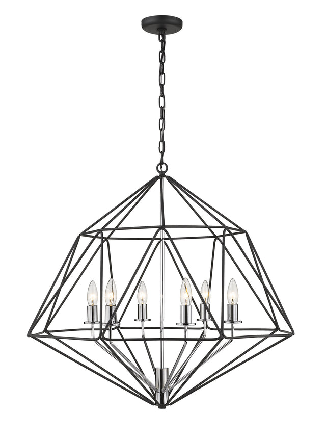 Geo Outdoor (Damp) Chandelier by Z-Lite