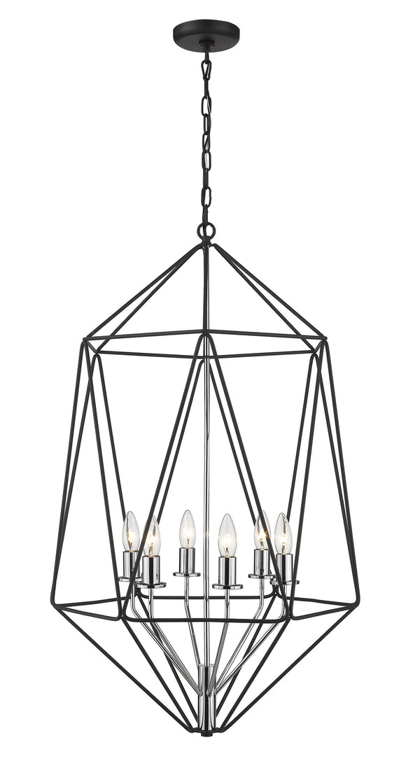 Geo Outdoor (Damp) Chandelier by Z-Lite