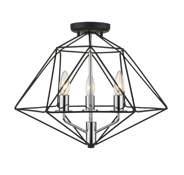 Geo Outdoor (Damp) Semi Flush Mount Light by Z-Lite