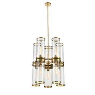Buy clear-glass-natural-brass Revolve Ii Chandelier by Alora