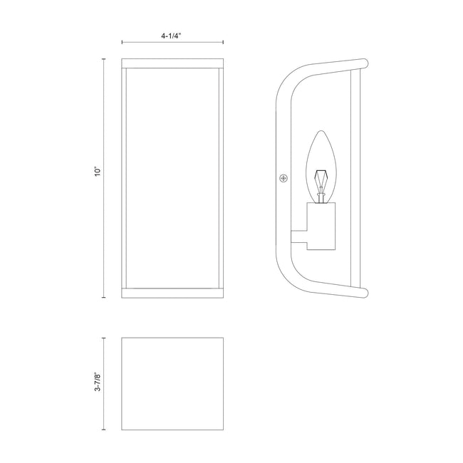 Abbott Wall and Vanity Light - dimension drawing 2 [Alora-WV327010PNAR|CUSTOM|2]
