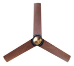 Modern Fan Co Ambit DC 56" Ceiling Fan - Damp Rated - view from below (AMB-SBMB-56-MG-NL-UNDER.jpg) [Modern Fan Co-AMB-MW-56-MW-NL-WC|CUSTOM|9]