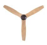 Modern Fan Co Arbor DC 54" Flush Mount Ceiling Fan - Damp Rated - view from below (ARB-FM-DB-MP-under.jpg) [Modern Fan Co-ARB-FM-GW-54-EB-NL-WC|CUSTOM|9]