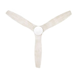 Modern Fan Co Arbor DC 54" Flush Mount Ceiling Fan - Damp Rated - view from below (ARB-FM-GW-WW-under.jpg) [Modern Fan Co-ARB-FM-GW-54-EB-NL-WC|CUSTOM|5]