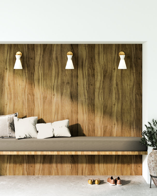 Betty 6" Wall and Vanity Light - room setting, Aged Gold/Opal Glass [Alora-WV473706AGOP|CUSTOM|3]