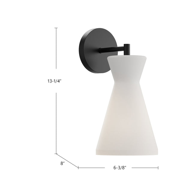 Betty 6" Wall and Vanity Light - dimension drawing 1 [Alora-WV473706AGOP|CUSTOM|1]