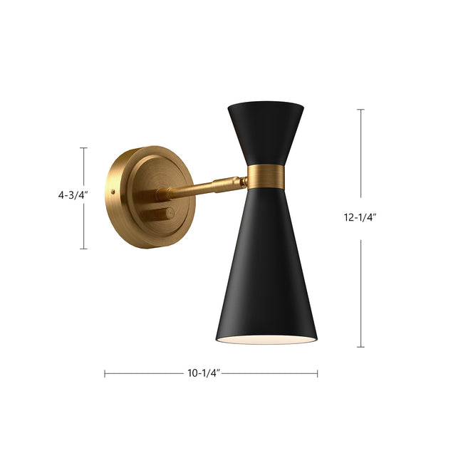 Blake Wall and Vanity Light - dimension drawing 1 [Alora-WV574404MBAG|CUSTOM|1]