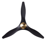 Modern Fan Co IC/Brisa DC 56" Ceiling Fan - Damp Rated - view from below (BRI-SBMB-56-NL-UNDER.jpg) [Modern Fan Co-BRI-MW-56-NL-WC|CUSTOM|9]