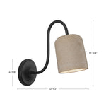 Bromley 5" Wall and Vanity Light - dimension drawing [Alora-WV592105BGTRV|CUSTOM|1]