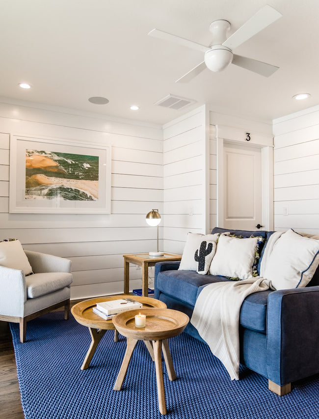 Modern Fan Co Ball 42" Flush Mount Ceiling Fan - Damp Rated - photo (Ball_Flush_228A.jpg) [Modern Fan Co-BAL-FM-GW-42-WH-NL-001|CUSTOM|5]