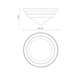 Willard 10" Flush Mount - dimension drawing 2 [Alora-FM348010PNOP|CUSTOM|2]