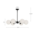 Celia Chandelier - dimension drawing 1 [Alora-CH415330BGOP|CUSTOM|1]