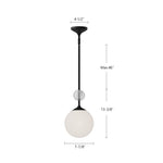 Celia 8" Pendant - dimension drawing 1 [Alora-PD415308BGOP|CUSTOM|1]