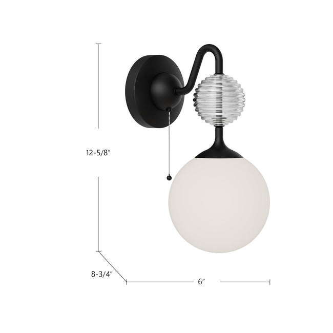 Celia Wall and Vanity Light - dimension drawing 1 [Alora-WV415306BGOP|CUSTOM|1]