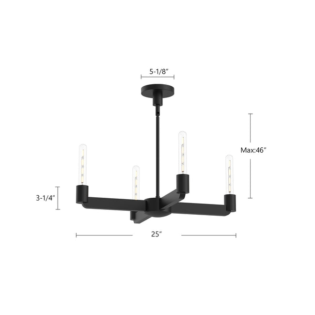 Claire Chandelier - dimension drawing 1 [Alora-CH607225AG|CUSTOM|1]