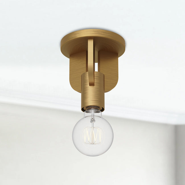 Claire Semi-Flush Mount - room setting, Aged Gold [Alora-SF607001AG|CUSTOM|3]