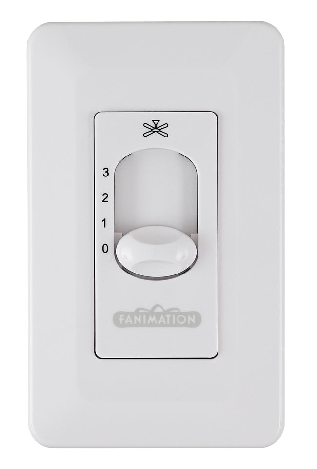 Fanimation CW110WH Wall Control Non-Reversing for Extraordinaire - WH: product photo [Fanimation-CW110WH|CUSTOM|1]