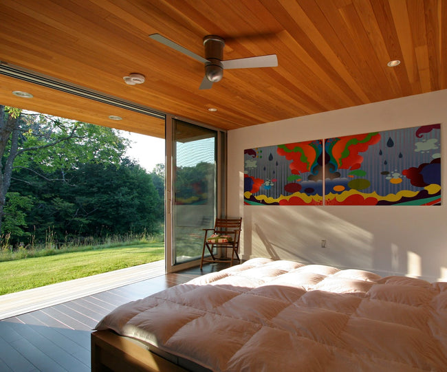 Modern Fan Co Cirrus DC 50" Flush Mount Ceiling Fan - Damp Rated - photo (Cirrus_Flush_117.jpg) [Modern Fan Co-CIR-FM-GW-50-WH-NL-WC|CUSTOM|5]