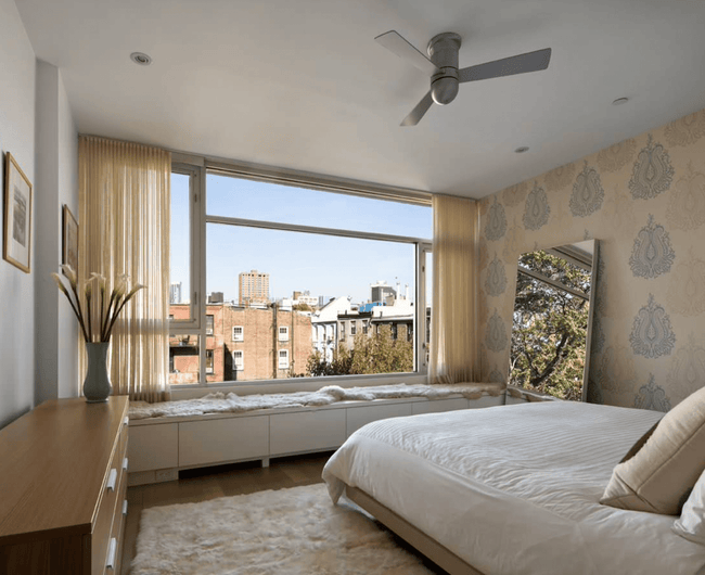 Modern Fan Co Cirrus DC 50" Flush Mount Ceiling Fan - Damp Rated - photo (Cirrus_Flush_272.png) [Modern Fan Co-CIR-FM-GW-50-WH-NL-WC|CUSTOM|12]