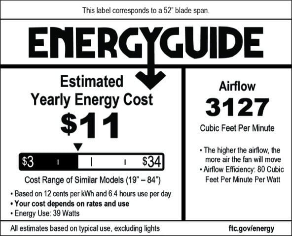 Modern Fan Co Altus 52" Ceiling Fan - Damp Rated - EnergyGuide label (EGL_Altus_52.jpeg) [Modern Fan Co-ALT-GW-52-WH-NL-001|CUSTOM|12]