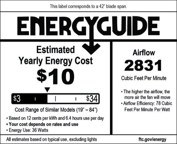 Modern Fan Co Ball 42" Ceiling Fan - Damp Rated - EnergyGuide label (EGL_Ball_42.jpeg) [Modern Fan Co-BAL-GW-42-WH-NL-001|CUSTOM|16]