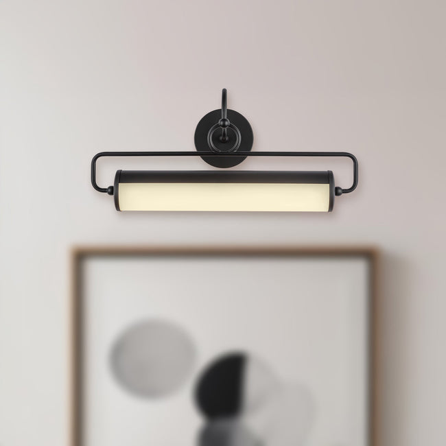 Ellen 21" LED Picture Light - room setting, Matte Black [Alora-PL447120MB|CUSTOM|1]