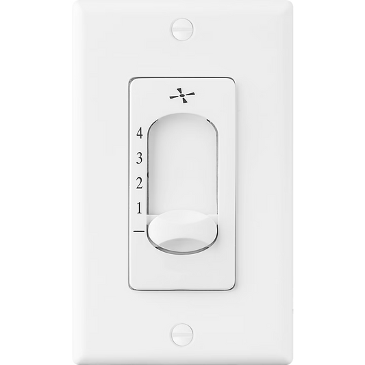 Visual Comfort Fan Universal 4‑Speed Ceiling Fan Wall Control – Hardwired Fan Control for Select Discus, Studio, Weatherford, Colony II &amp; Related Monte Carlo Fans.