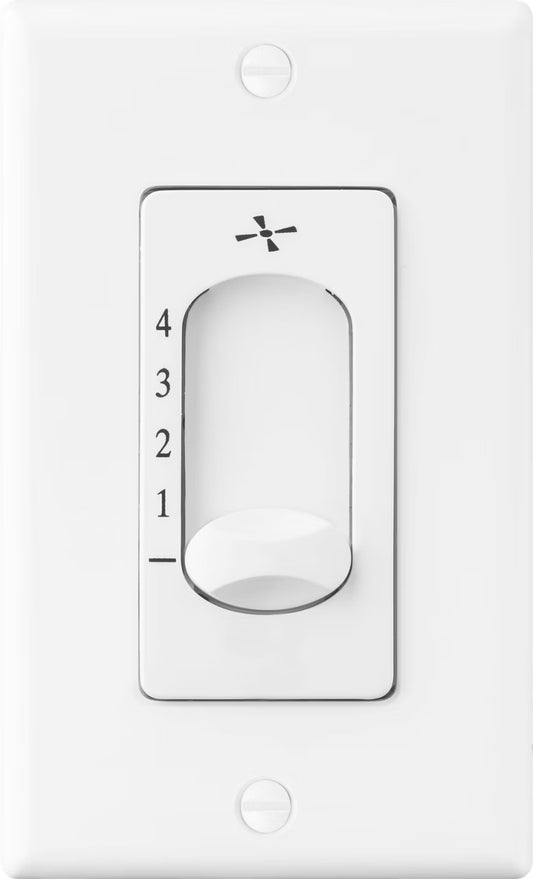 Visual Comfort Fan Heavy-Duty 4-Speed Ceiling Fan Wall Control – Universal Hardwired Control for Select Discus, Studio, Weatherford, Micro 24, Colony II, Mach Two & Related 212mm Motor Fans