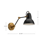 Felix Wall and Vanity Light - dimension drawing 2 [Alora-WV576027MBAG|CUSTOM|1]