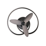 Modern Forms Veloce 28" Flush Mount Ceiling Fan with Light, Black, view 3 [Modern Forms Fans-FH-D2402-28L-BK|CUSTOM|2]