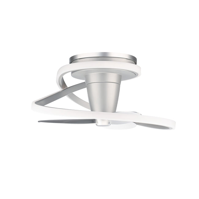 Modern Forms Veloce 28" Flush Mount Ceiling Fan with Light, Titanium Silver, view 2 [Modern Forms Fans-FH-D2402-28L-TT|CUSTOM|1]
