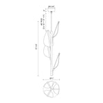 Flora LED Multi-Light Pendant - dimension drawing 2 [Alora-PD321104NB|CUSTOM|2]